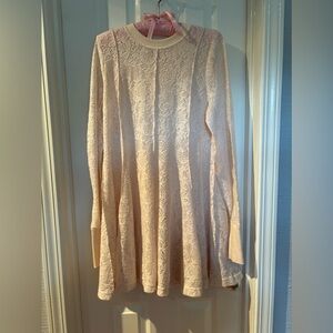 Free People cream swing dress